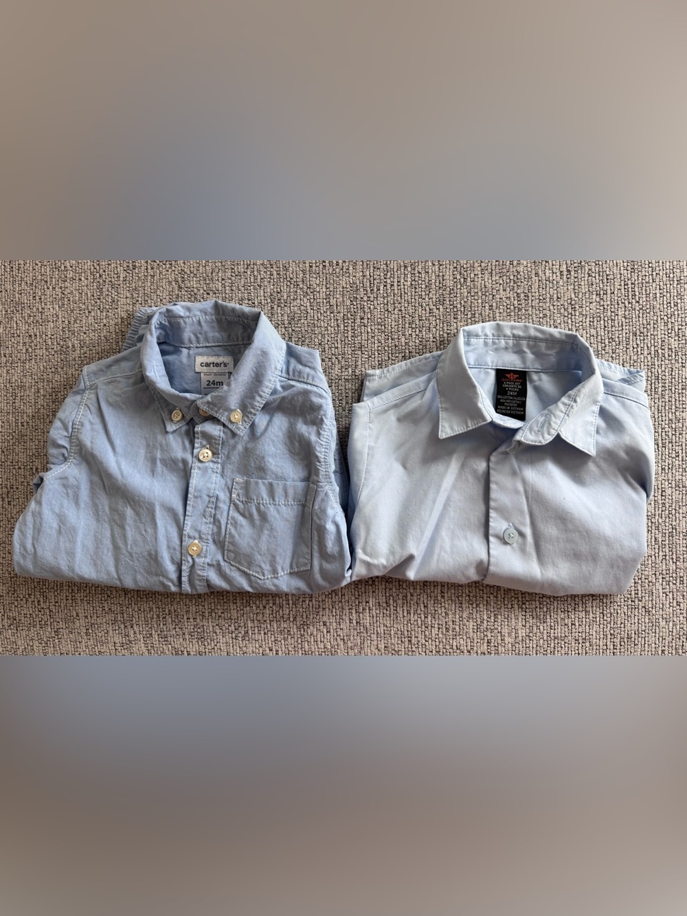 Blue Button Down Shirt 24M Bundle